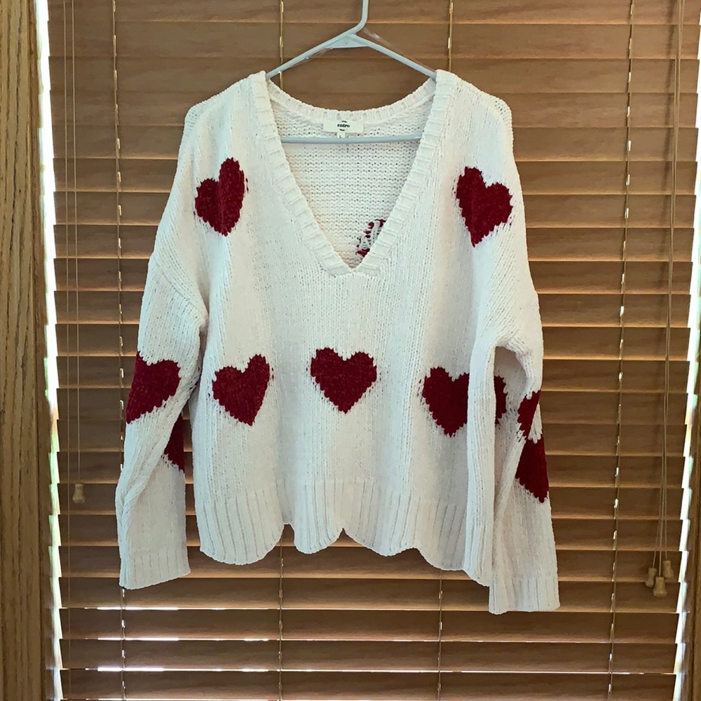 Entro semi cropped chenille sweater- Large